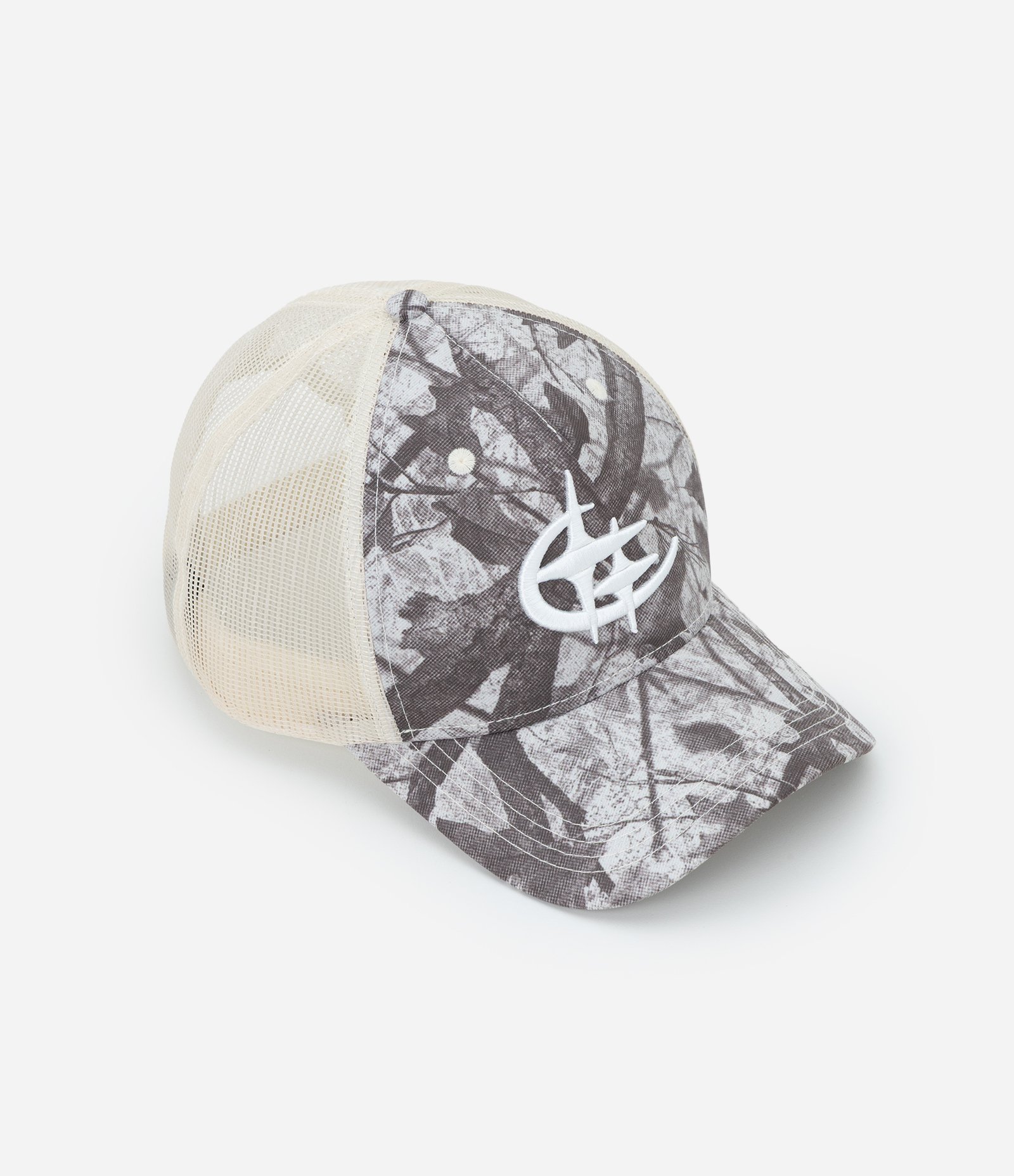 Boné Trucker Camuflado em Sarja com Telinha Cinza 3