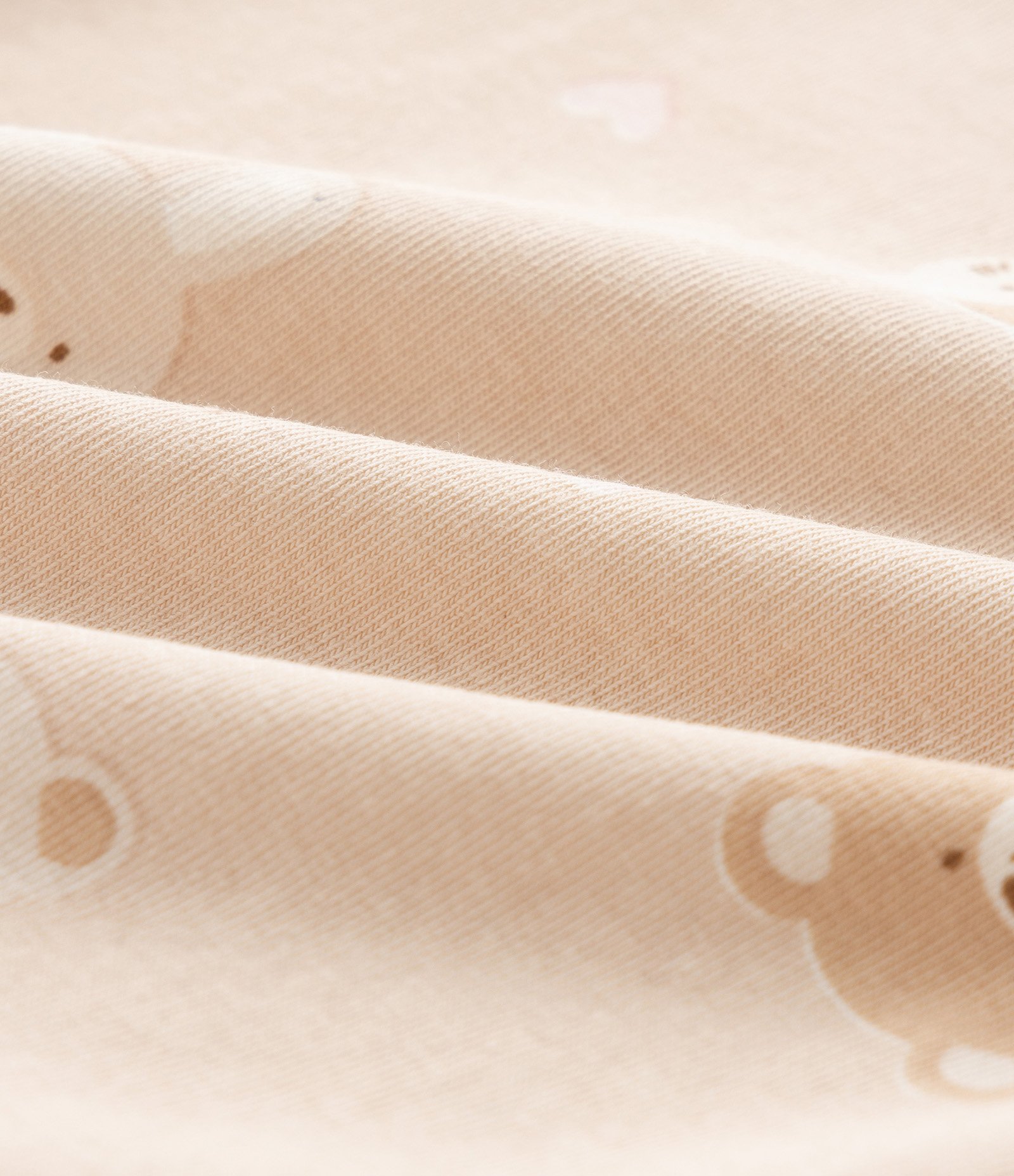 Body Infantil com Estampa Ursinho e Corações – Tam RN a 18 Meses Bege Claro 3