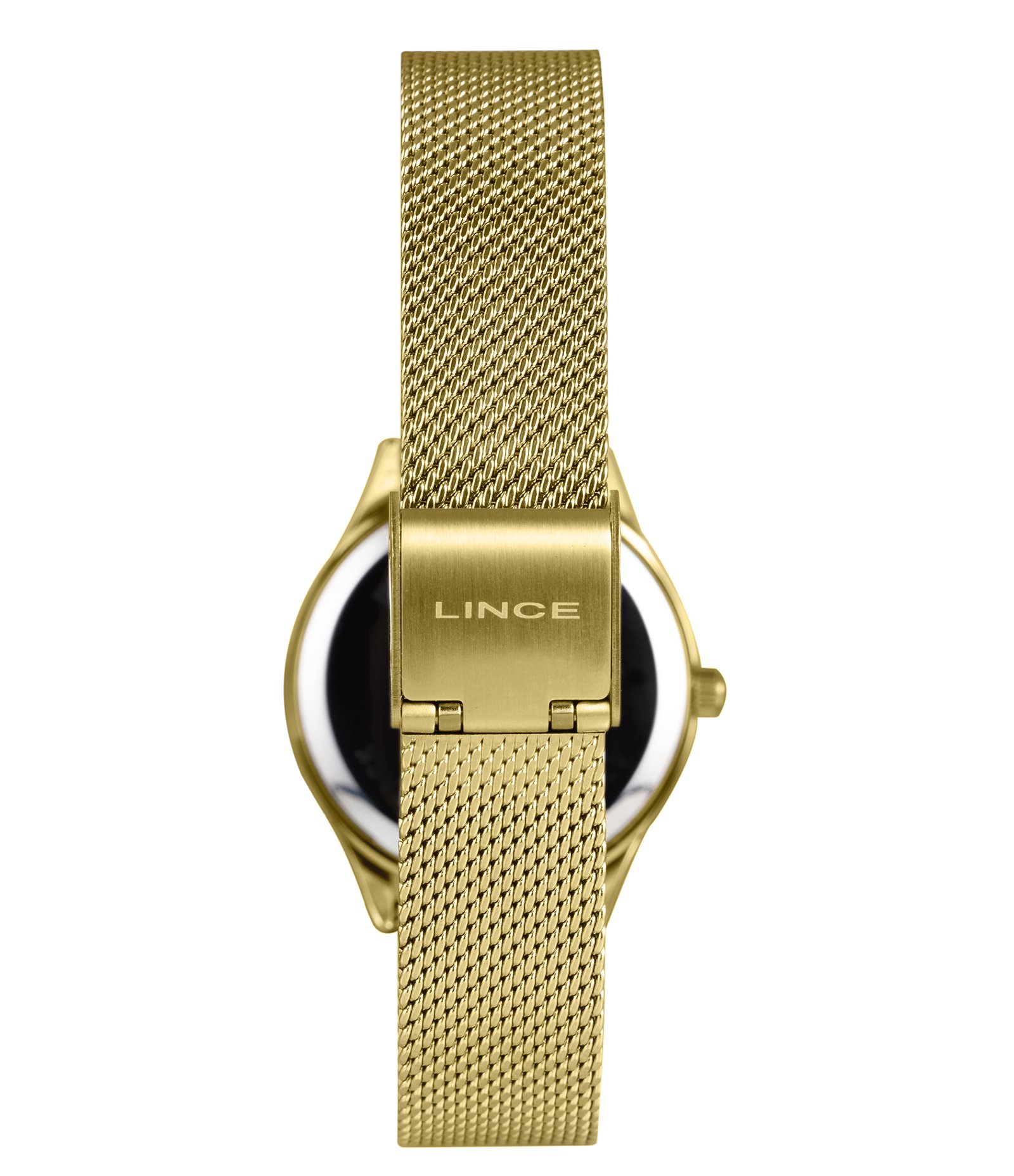 Relógio Analógico Aço Feminino Lince Dourado 3