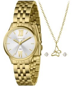 Relógio Analógico Aço Feminino Lince