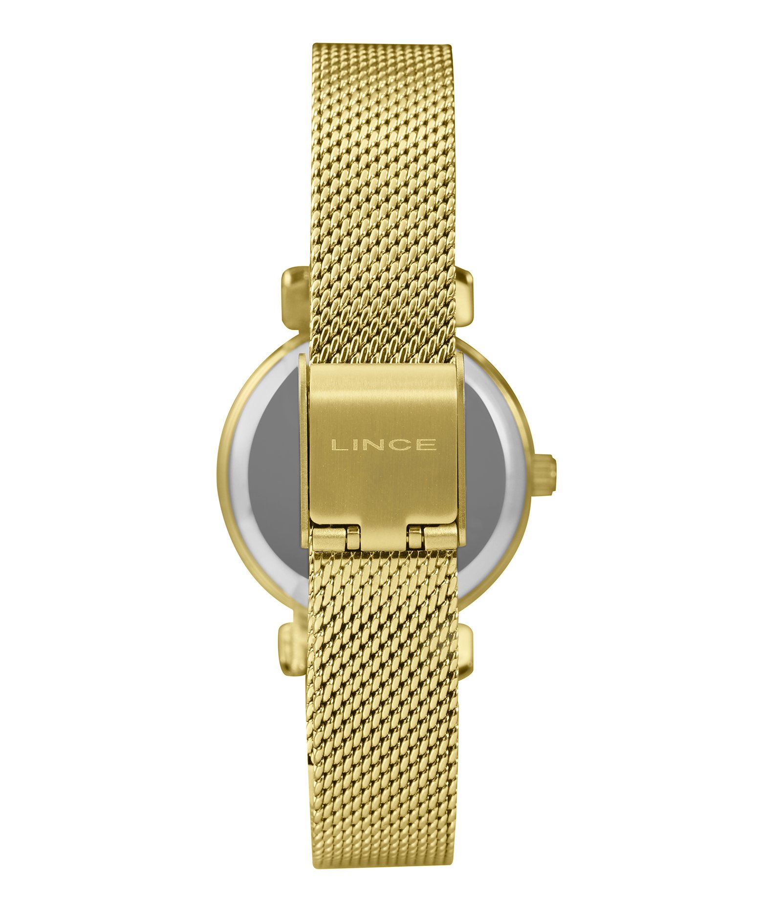 Relógio Analógico Aço Feminino Lince Dourado 2
