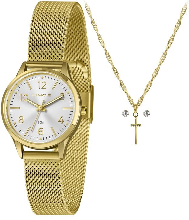 Relógio Analógico Aço Feminino Lince