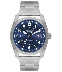 Relógio Solartech Analógico Aço Masculino Orient