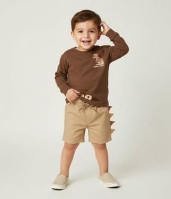 Bermuda Infantil de Banho com Detalhe Interativo – Tam 1 a 6 Anos
