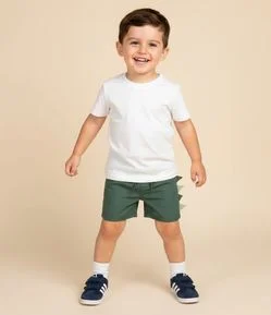 Bermuda Infantil de Banho com Detalhe Interativo – Tam 1 a 6 Anos