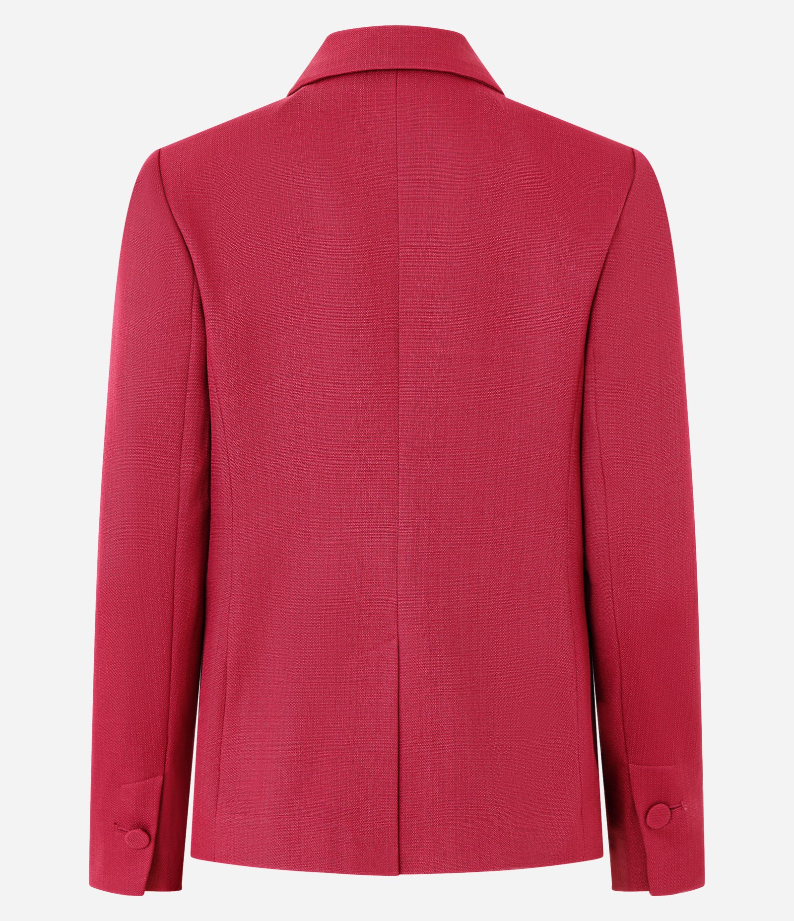Blazer Transpassado com Botões Forrados Vermelho 7