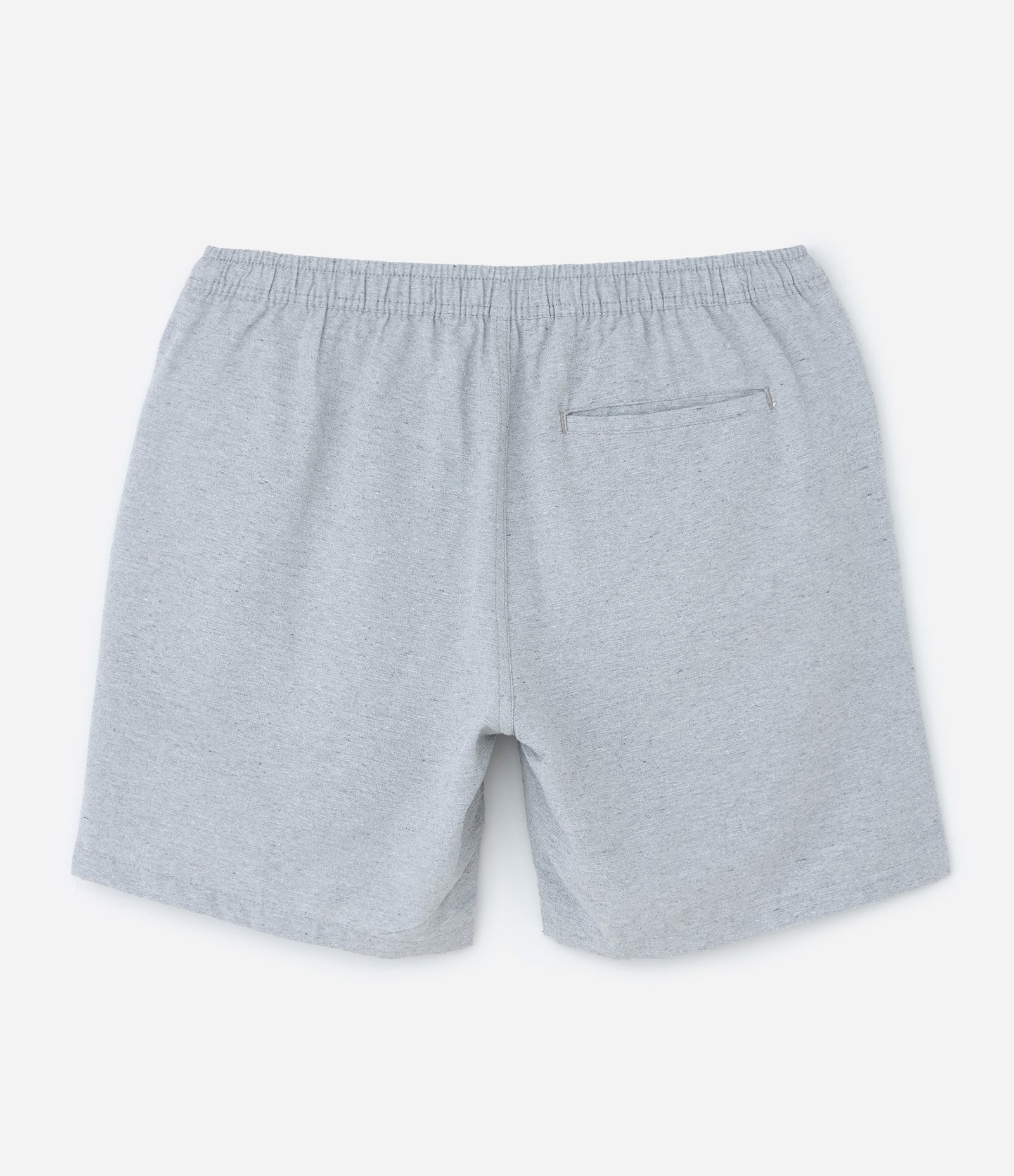 Bermuda em Algodão com Cós Elástico e Etiqueta Aplicada Cinza 2