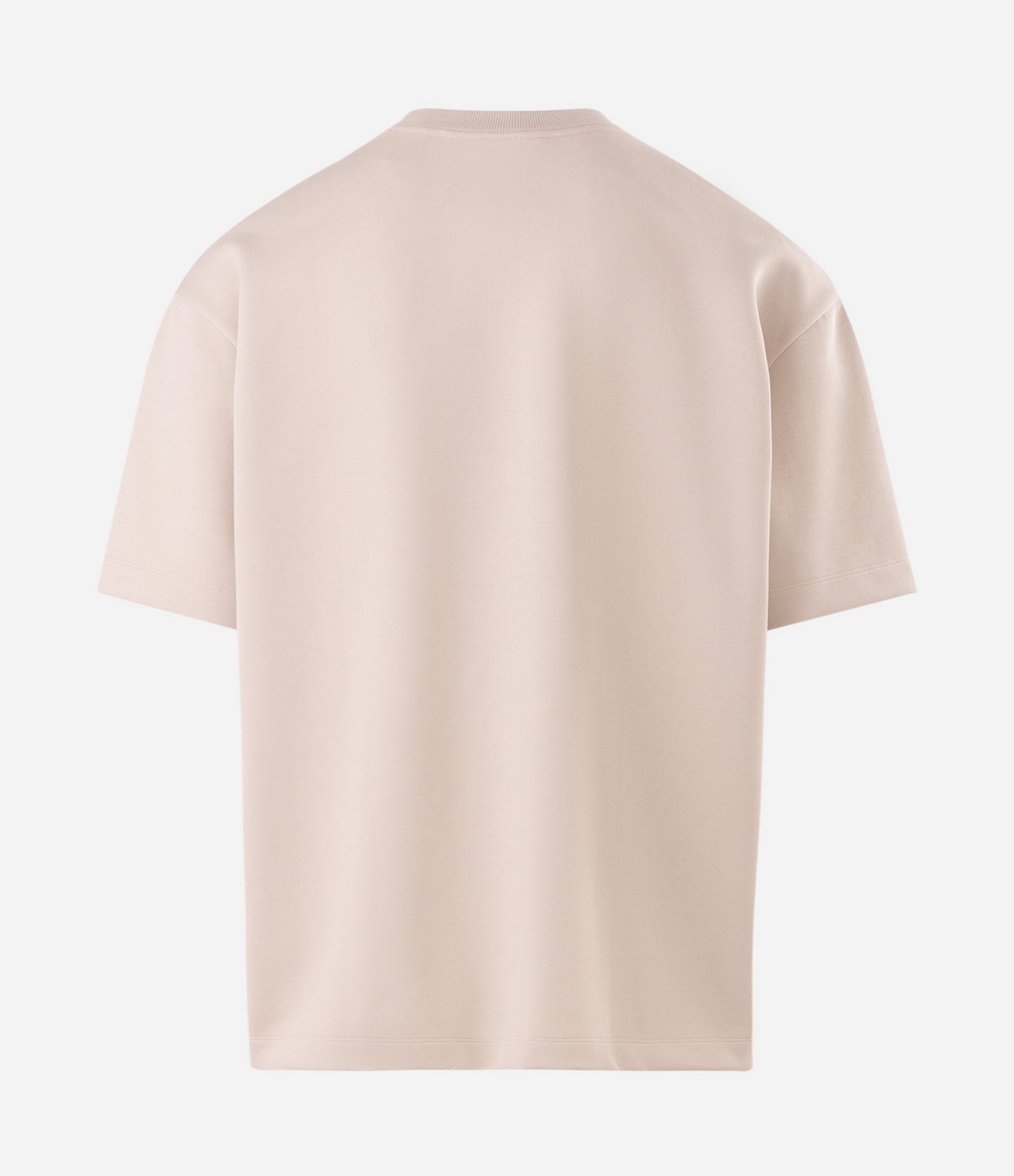 Camiseta Boxy Tech em Malha Pesada Bege 6