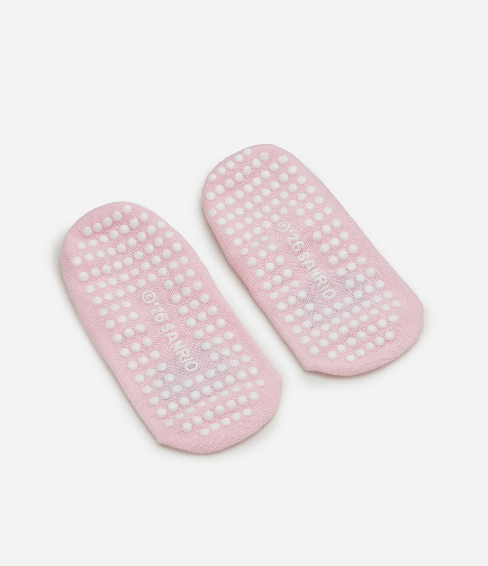 Meia Sapatilha Antiderrapante Hello Kitty com Tiras Cruzadas Rosa 2