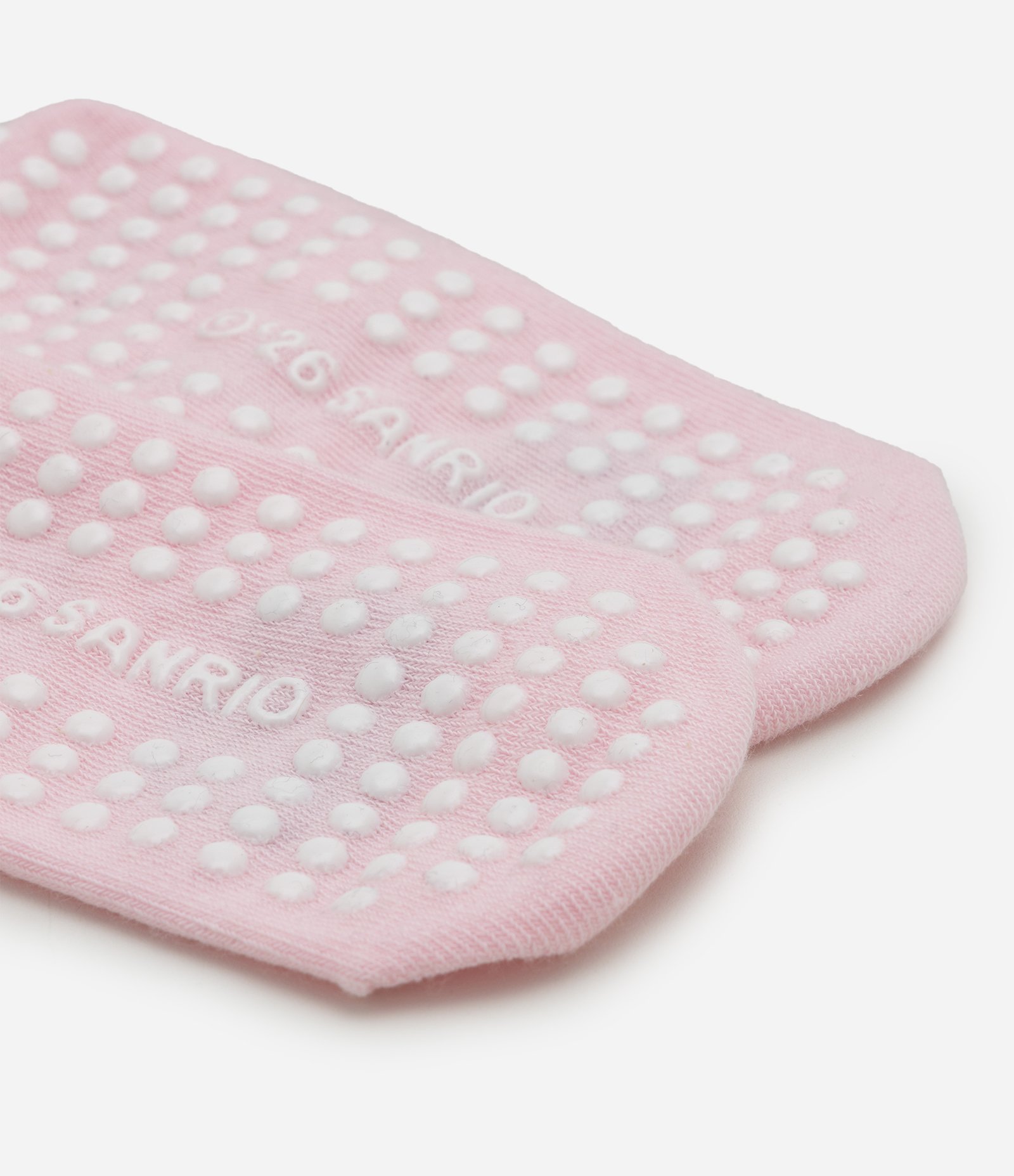 Meia Sapatilha Antiderrapante Hello Kitty com Tiras Cruzadas Rosa 3