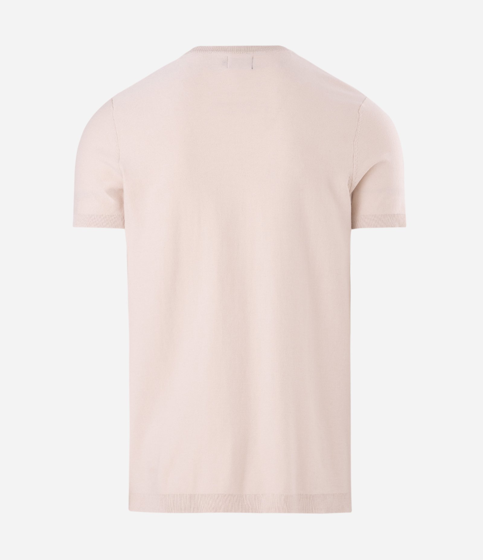 Camiseta Manga Curta Retilínea Slim Bege 5