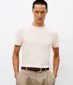 Camiseta Manga Curta Retilínea Slim