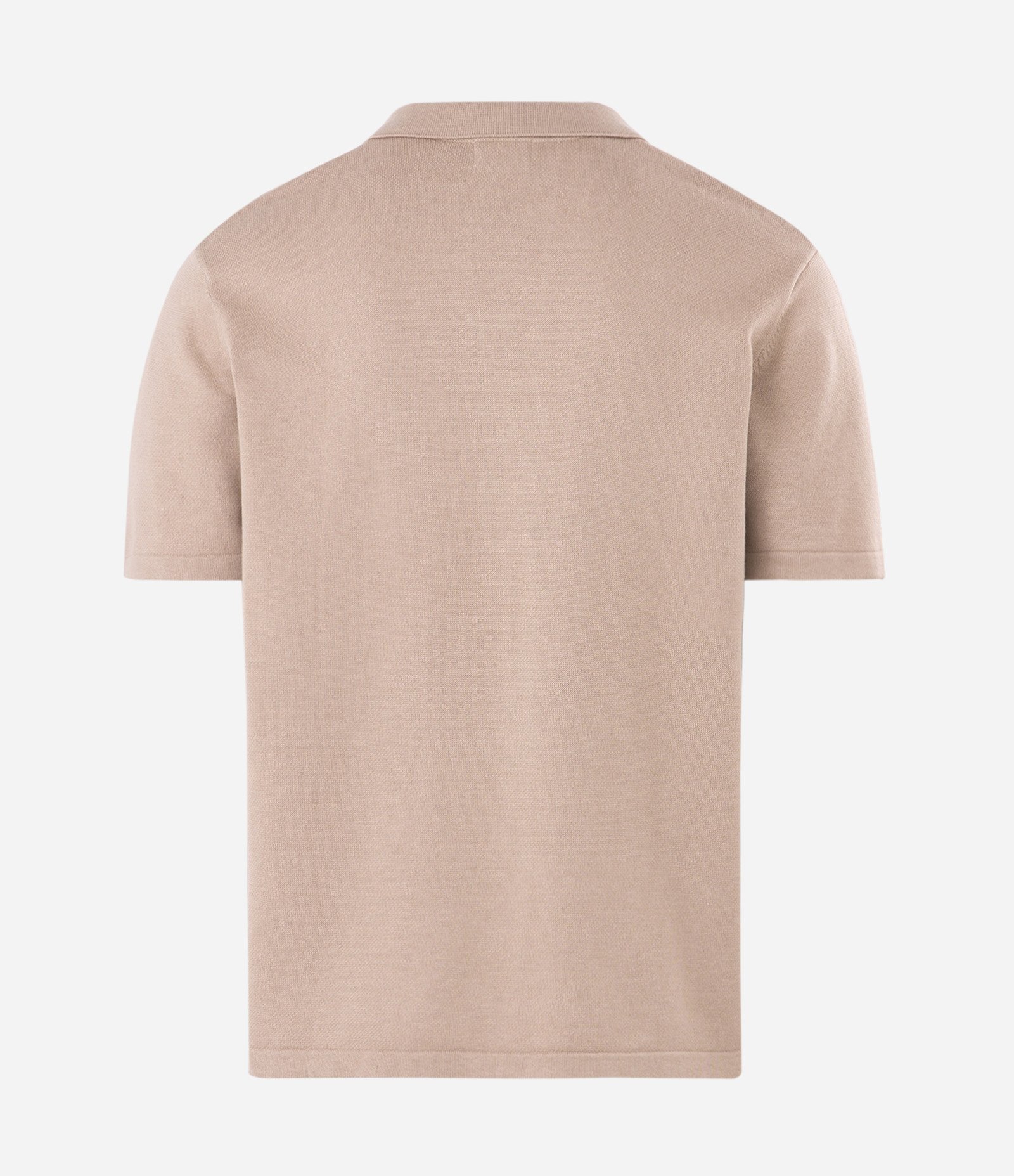 Polo Boxy Tricô Texturizada Algodão Bege 6