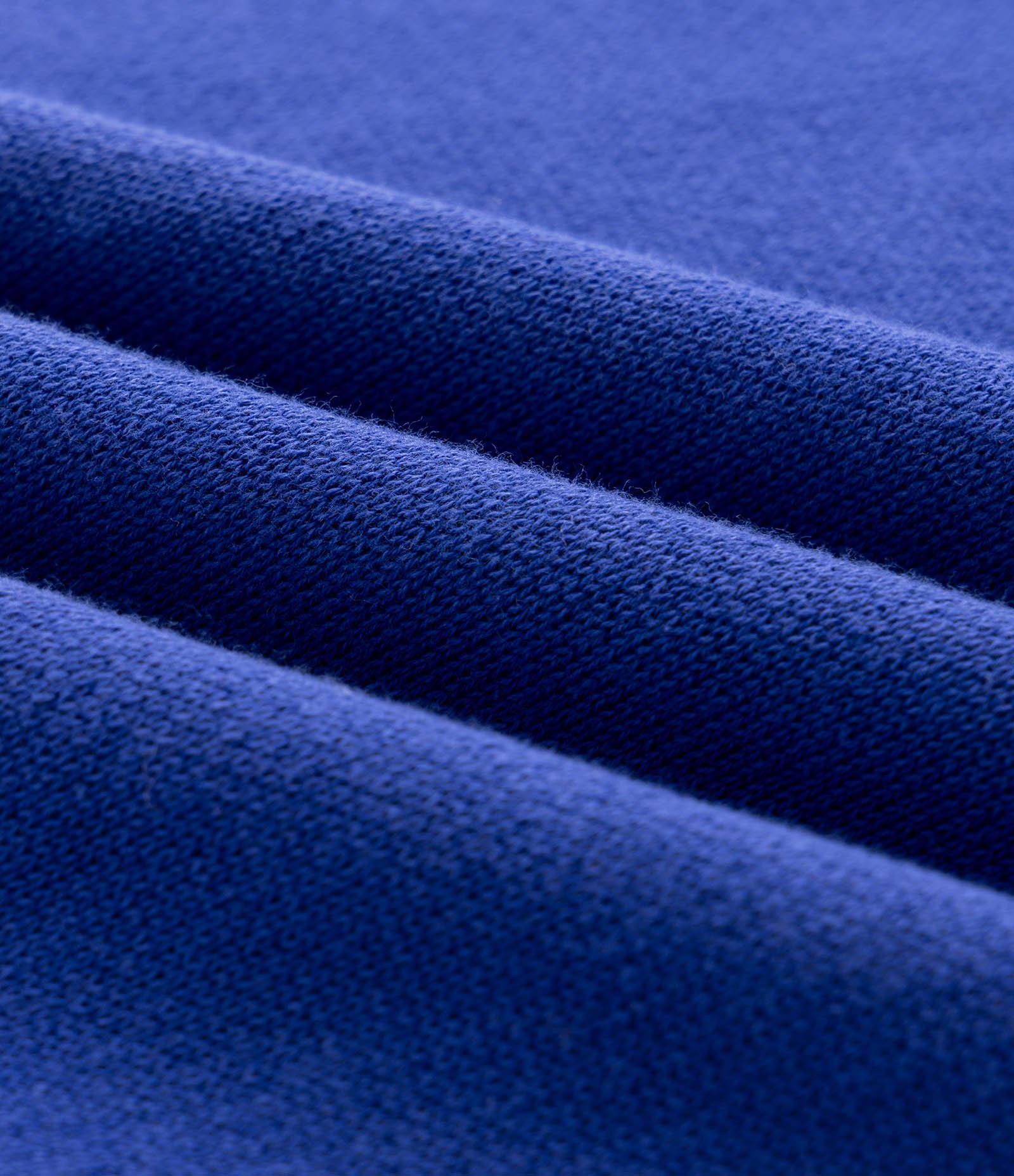 Polo Boxy Tricô Texturizada Algodão Azul 7