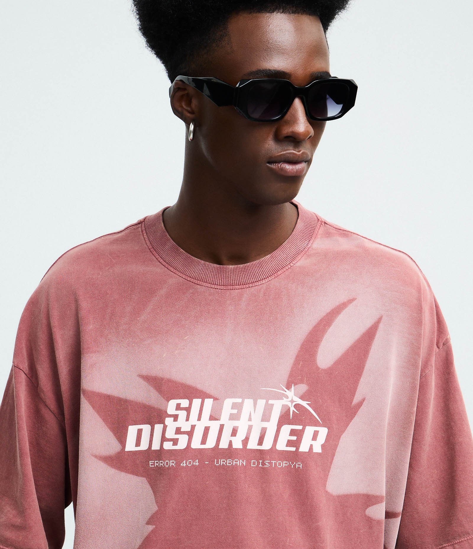 Camiseta Manga Curta Meia Malha SILENT DESORDER Vermelho 3