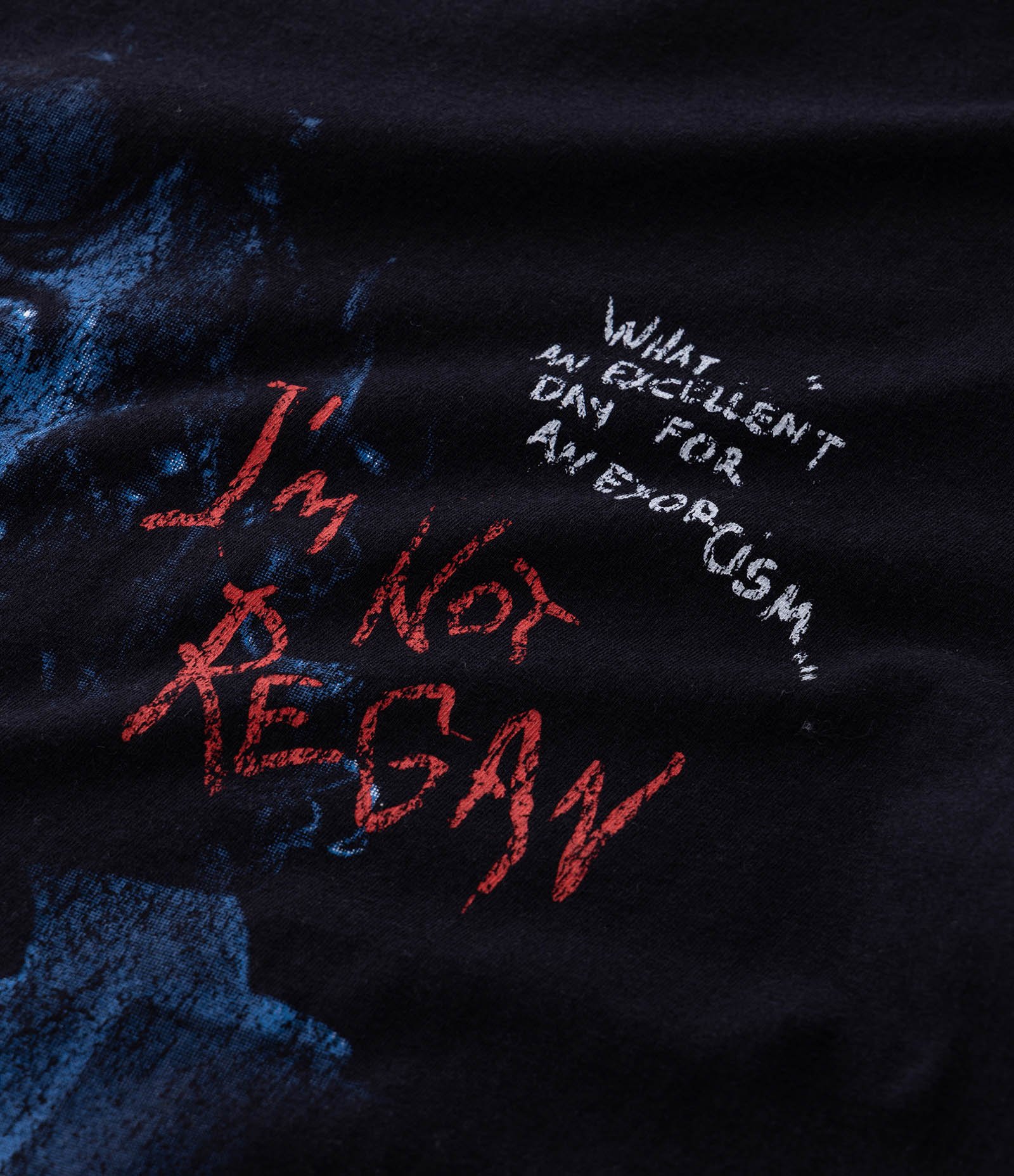 Camiseta Manga Curta em Algodão com Estampa O Exorcista Preto 7