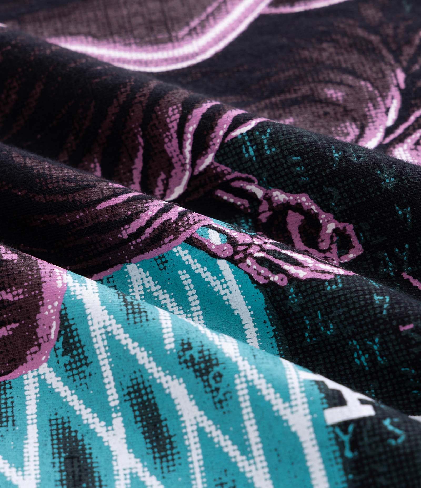 Camiseta Manga Curta em Algodão com Estampa Knockout Preto 3