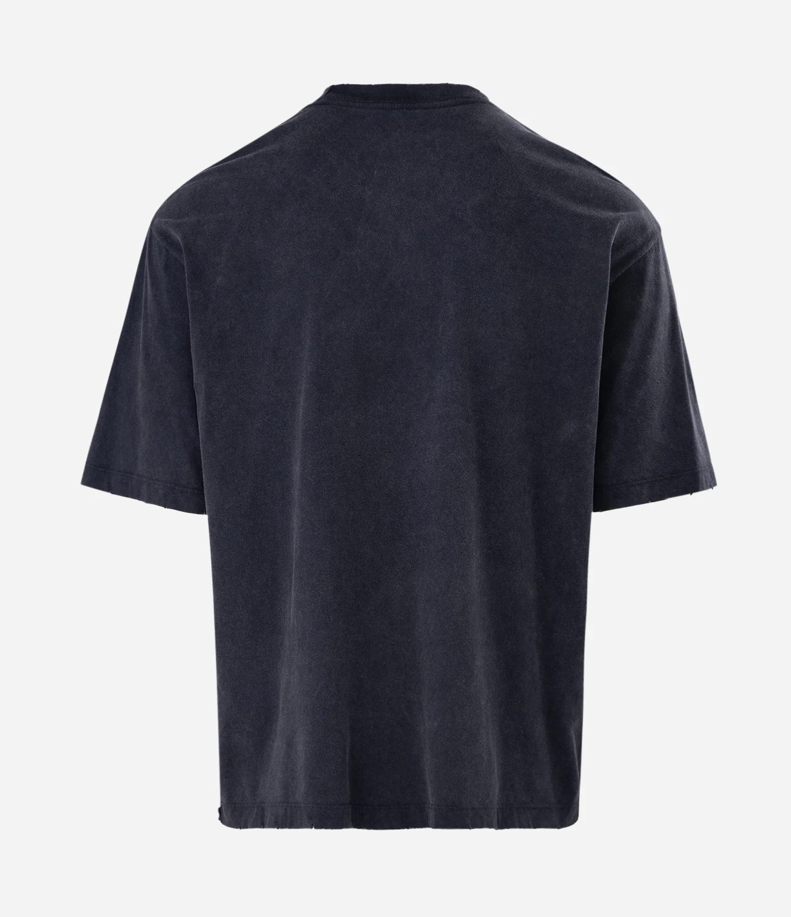 Camiseta Boxy Manga Curta em Algodão com Lettering Guilt Preto 6