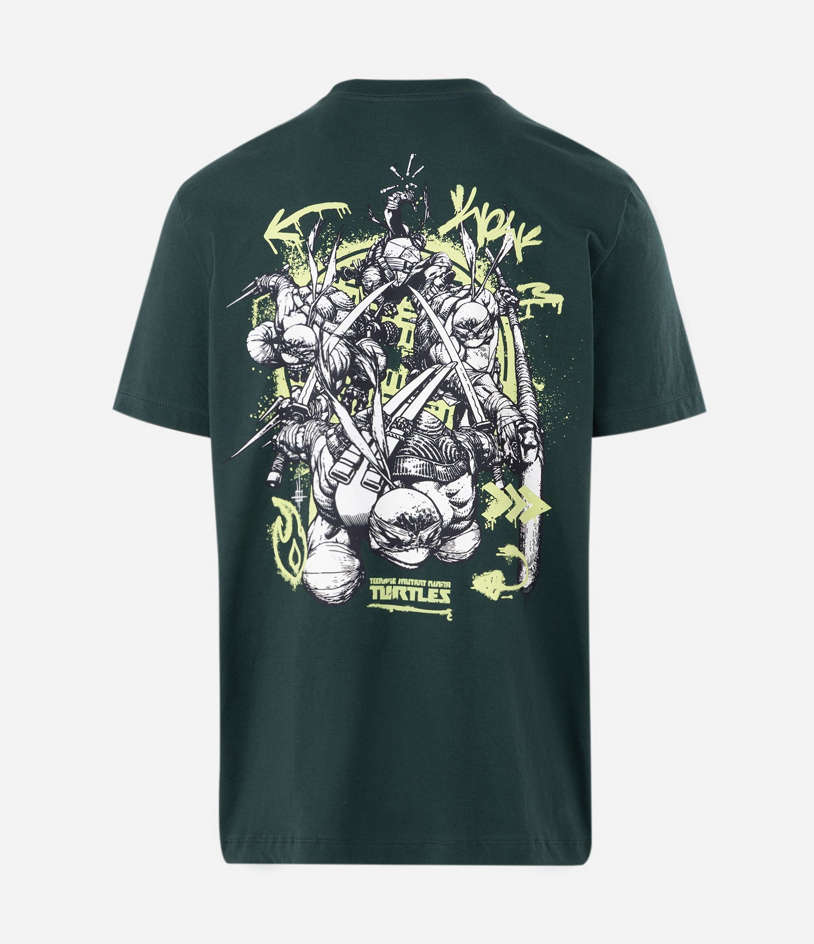 Camiseta Comfort em Algodão Manga Curta com Estampa Tartarugas Ninja Verde 2