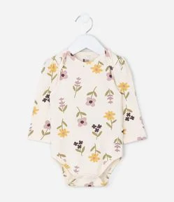 Body Infantil com Estampa Floral – Tam 0 a 18 Meses
