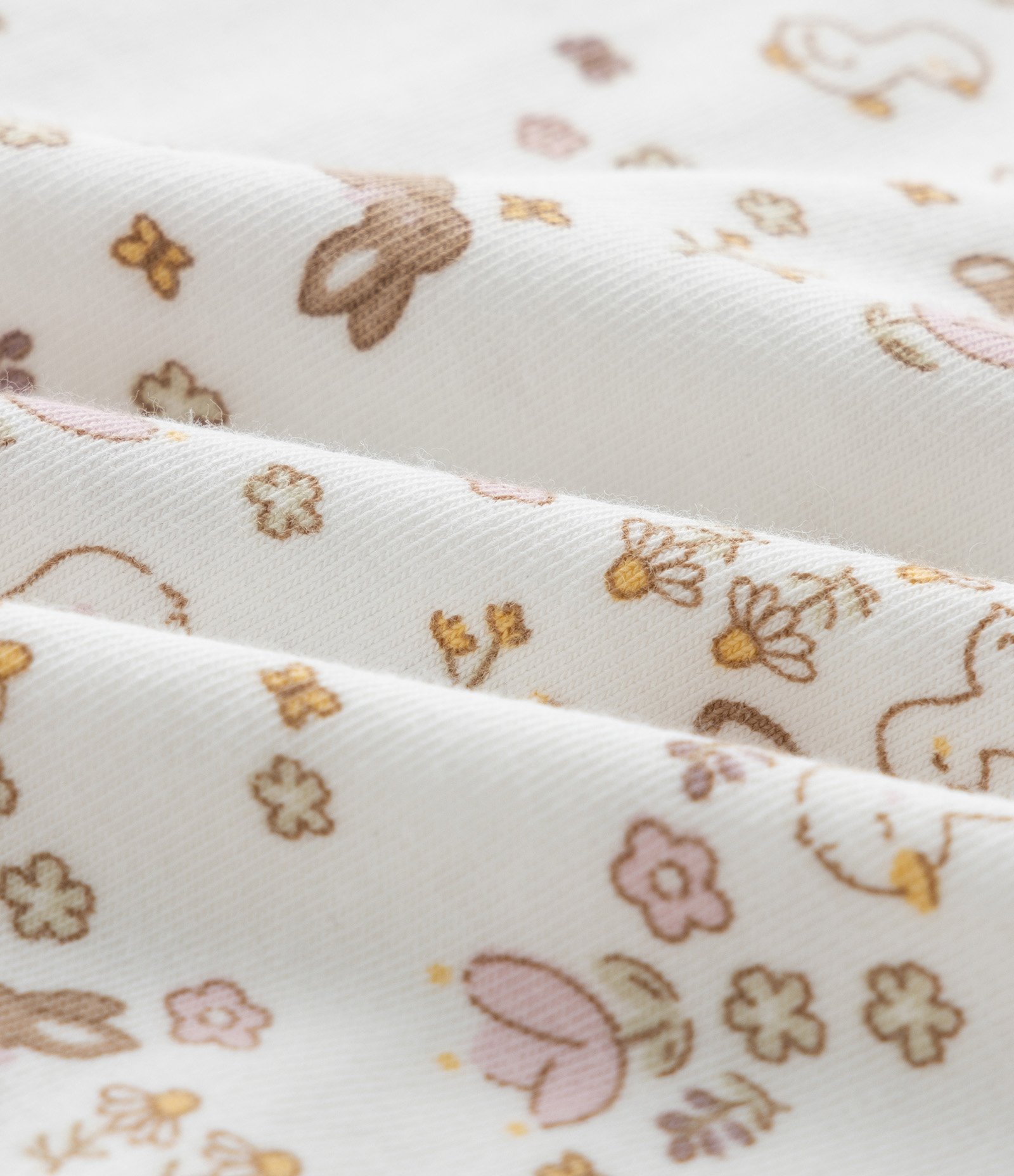 Body Infantil com Estampa de Animais e Flores – Tam RN a 18 Meses Off White 3