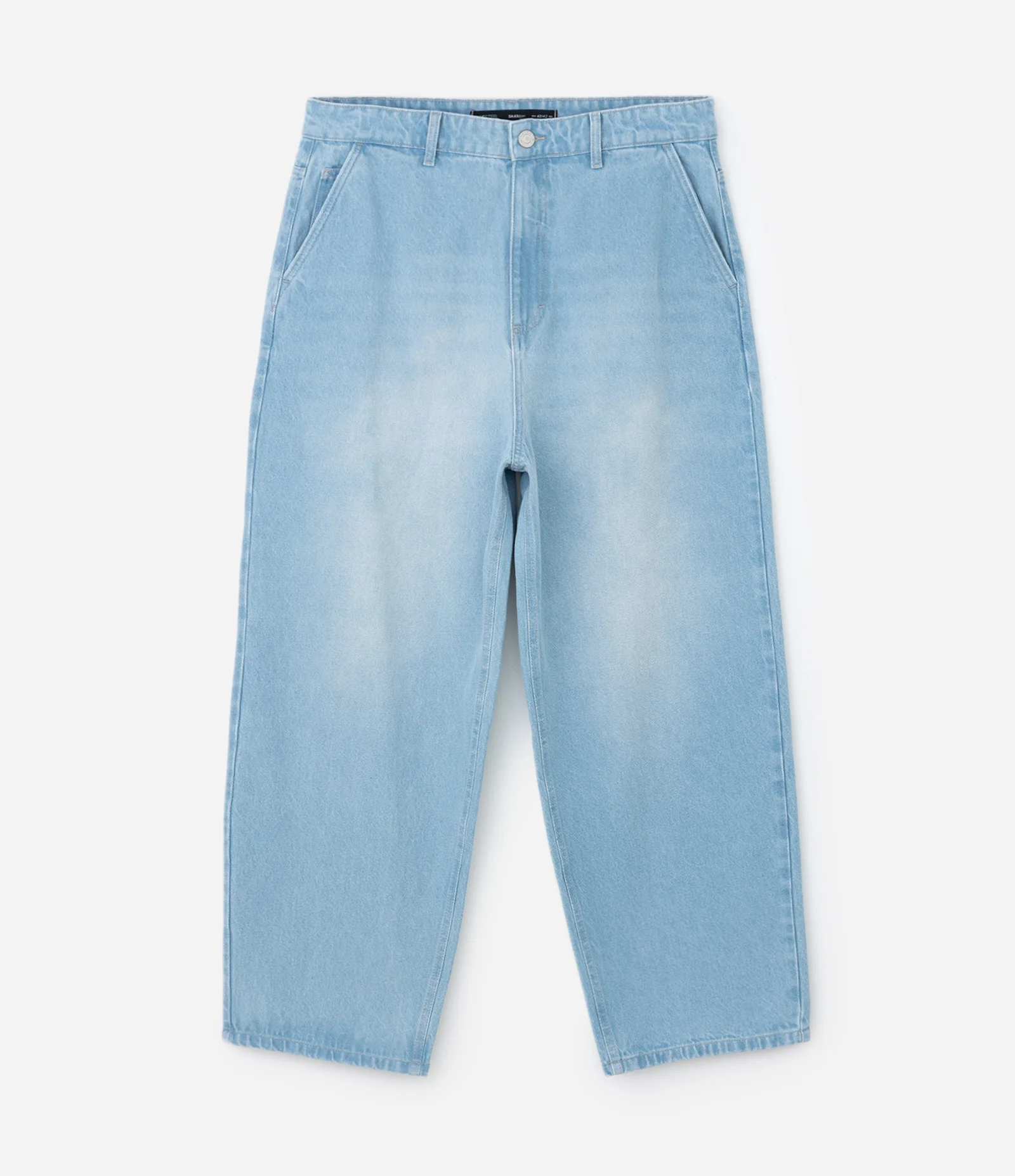 Calça Loose em Jeans Azul 1