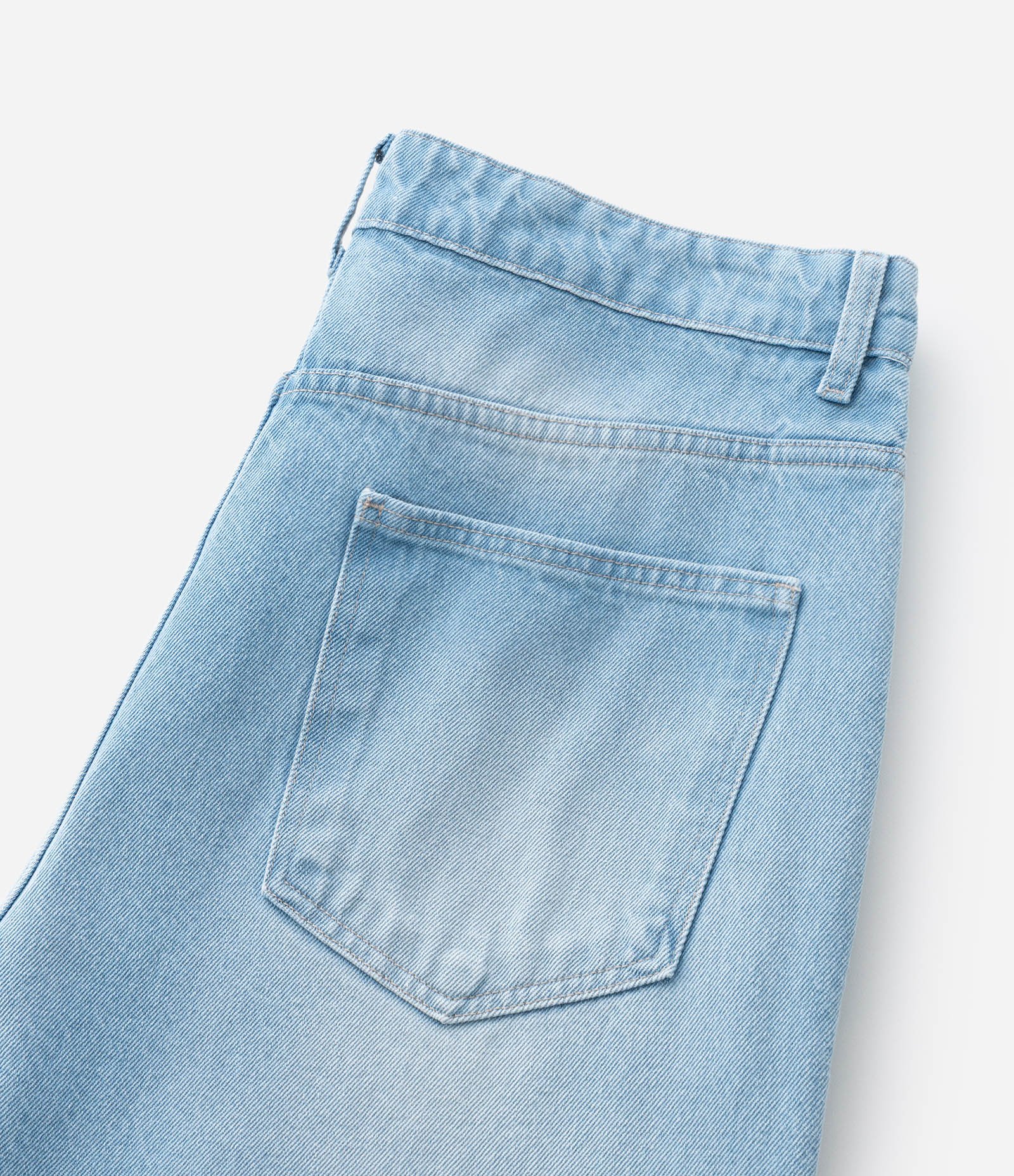 Calça Loose em Jeans Azul 5