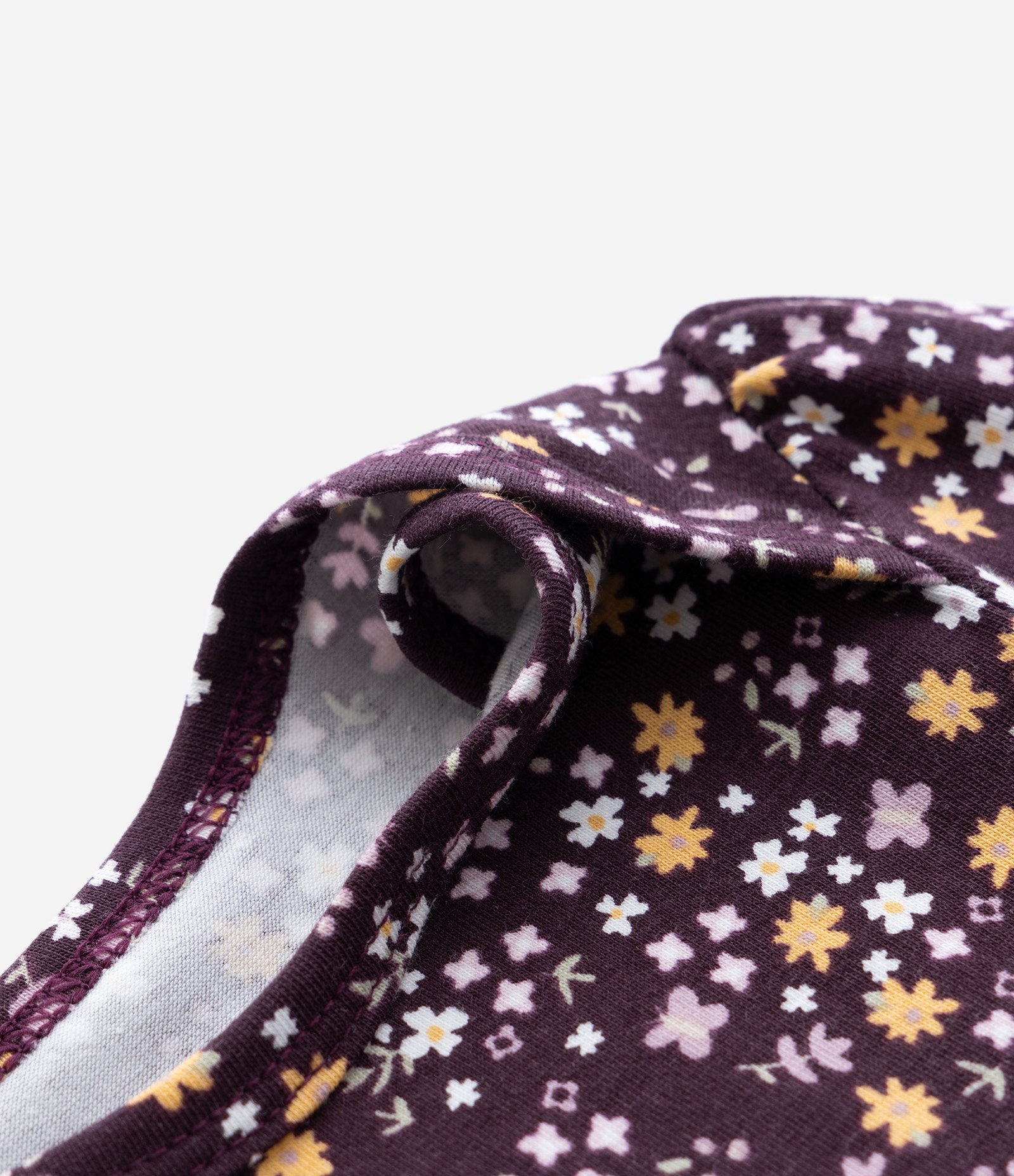 Body Infantil com Estampa Floral Liberty – Tam 0 a 18 Meses Vinho Escuro 5