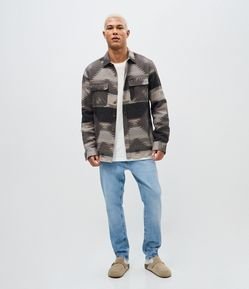 Calça Skinny Cropped em Jeans