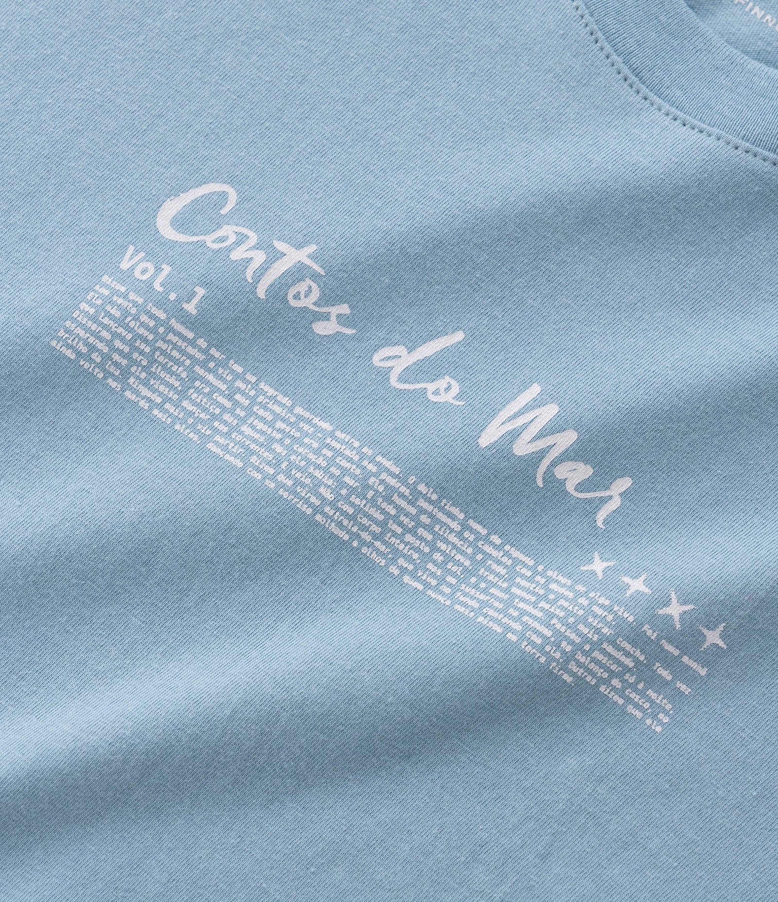 Camiseta em Algodão com Estampa Esportiva Contos do Mar Azul 7