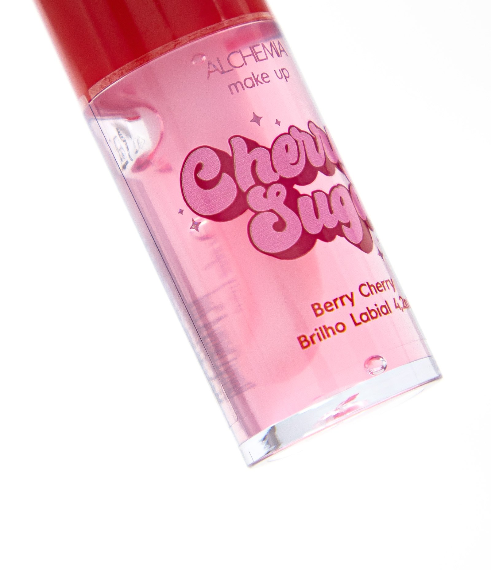 Brilho Labial Cherry Sugar Berry com Chaveiro Cherry Pelucia Alchemia U 4