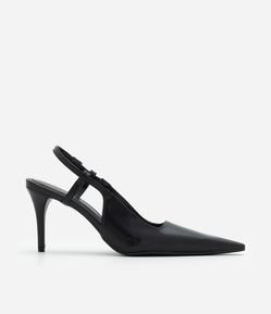 Sapato Slingback com Bico Alongado
