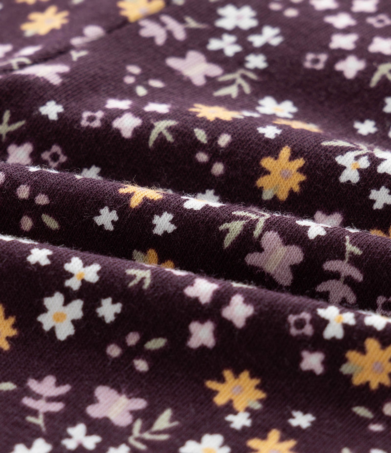 Legging Infantil com Estampa Floral Liberty – Tam 0 a 18 Meses Vinho Escuro 3