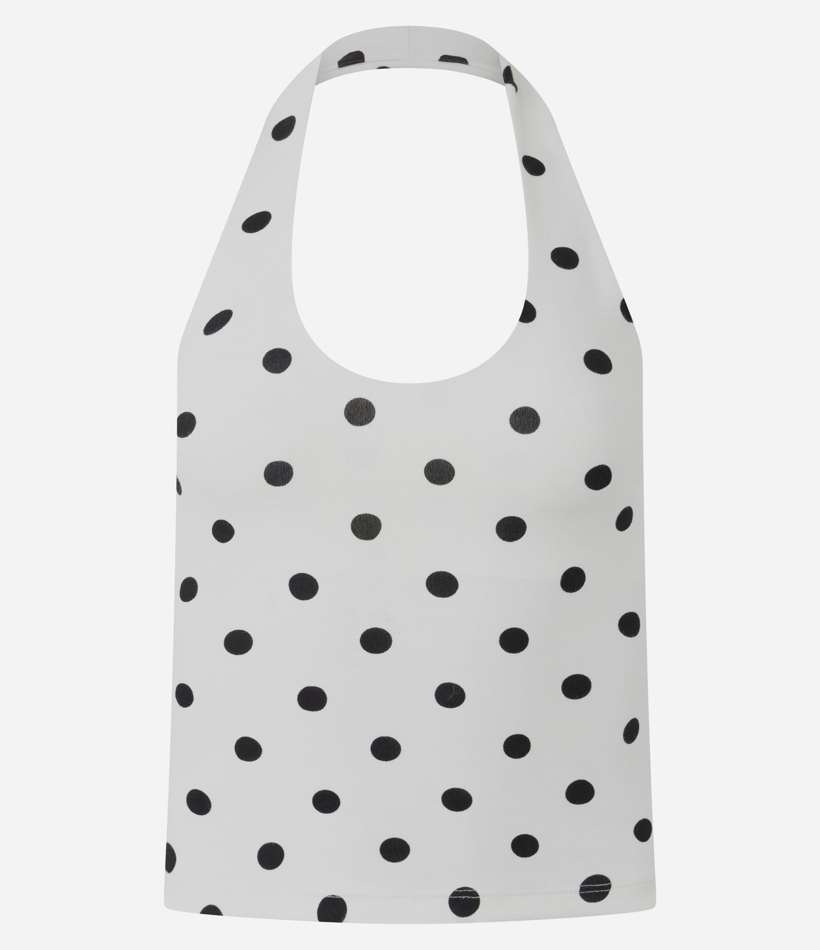 Blusa Frente Única com Estampa Poá Branco 5