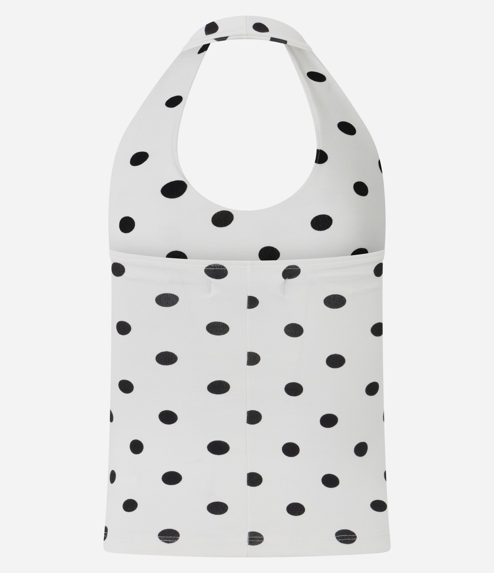 Blusa Frente Única com Estampa Poá Branco 6