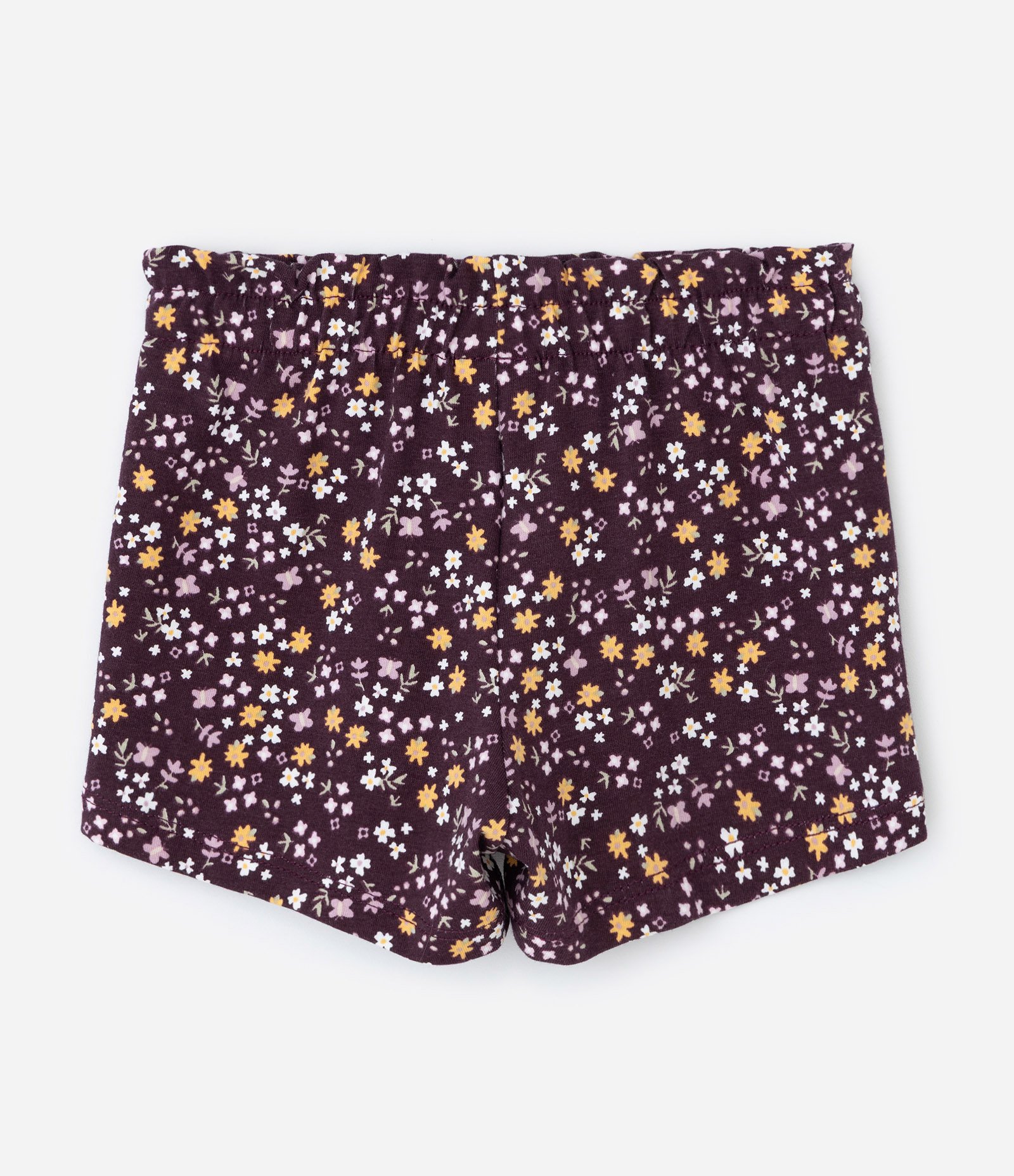 Conjunto Infantil Bata e Short com Estampa Floral – Tam 0 a 18 Meses Lilás 3