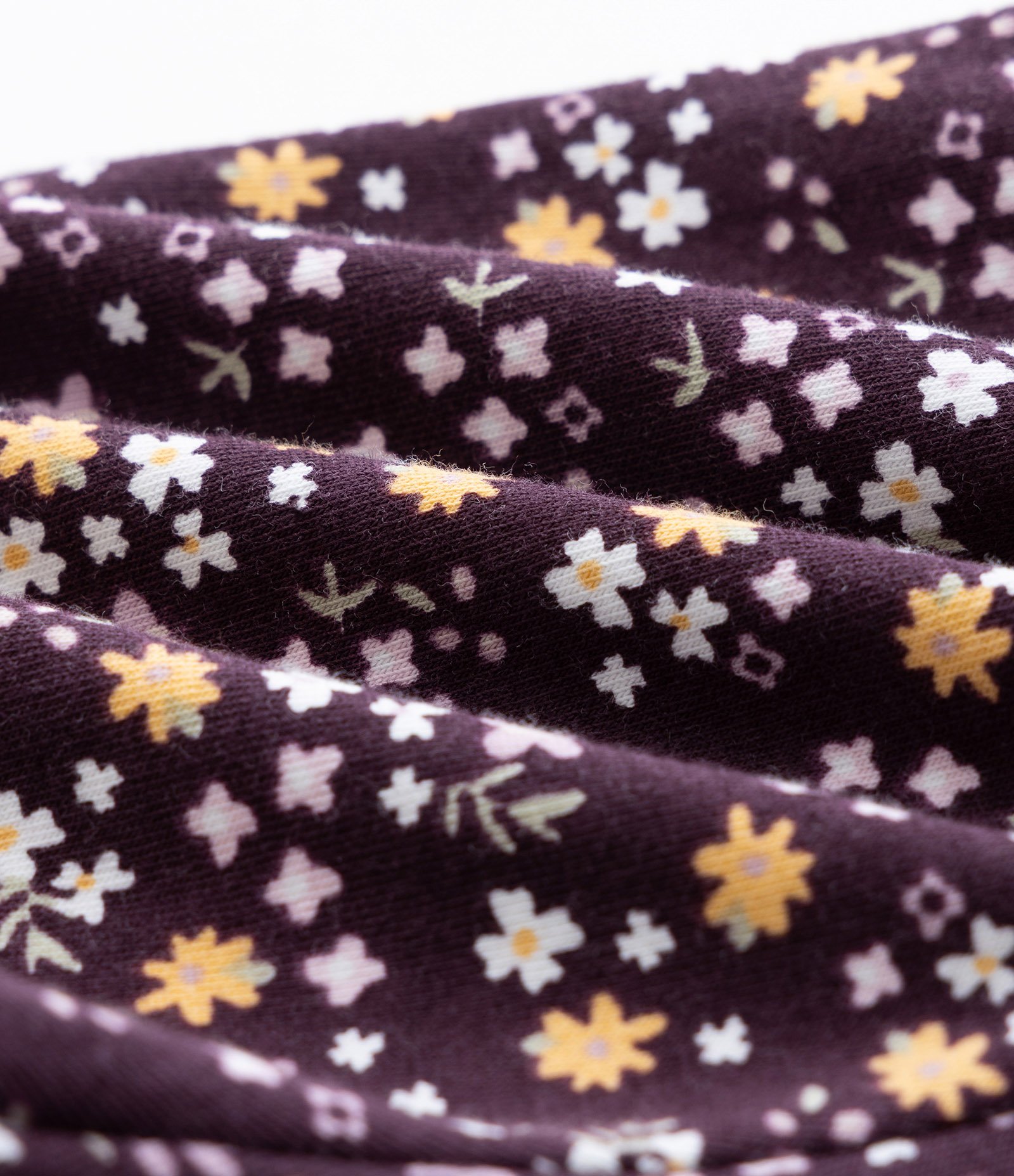 Conjunto Infantil Bata e Short com Estampa Floral – Tam 0 a 18 Meses Lilás 7