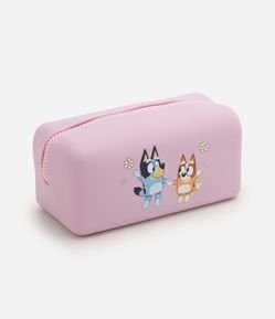 Necessaire Média em Silicone com Estampa Bluey