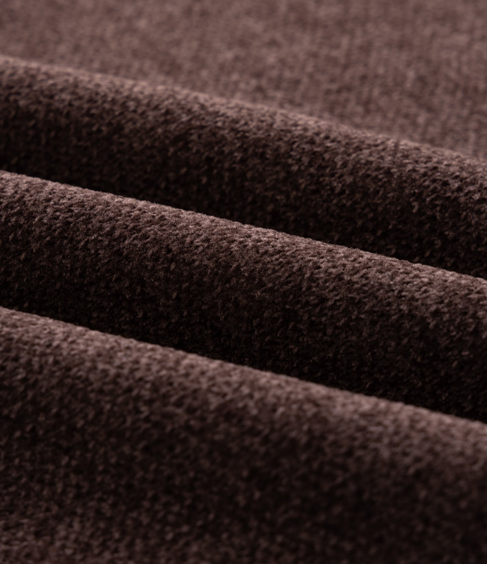 Casaco Chenille Half Zíper Marrom 5