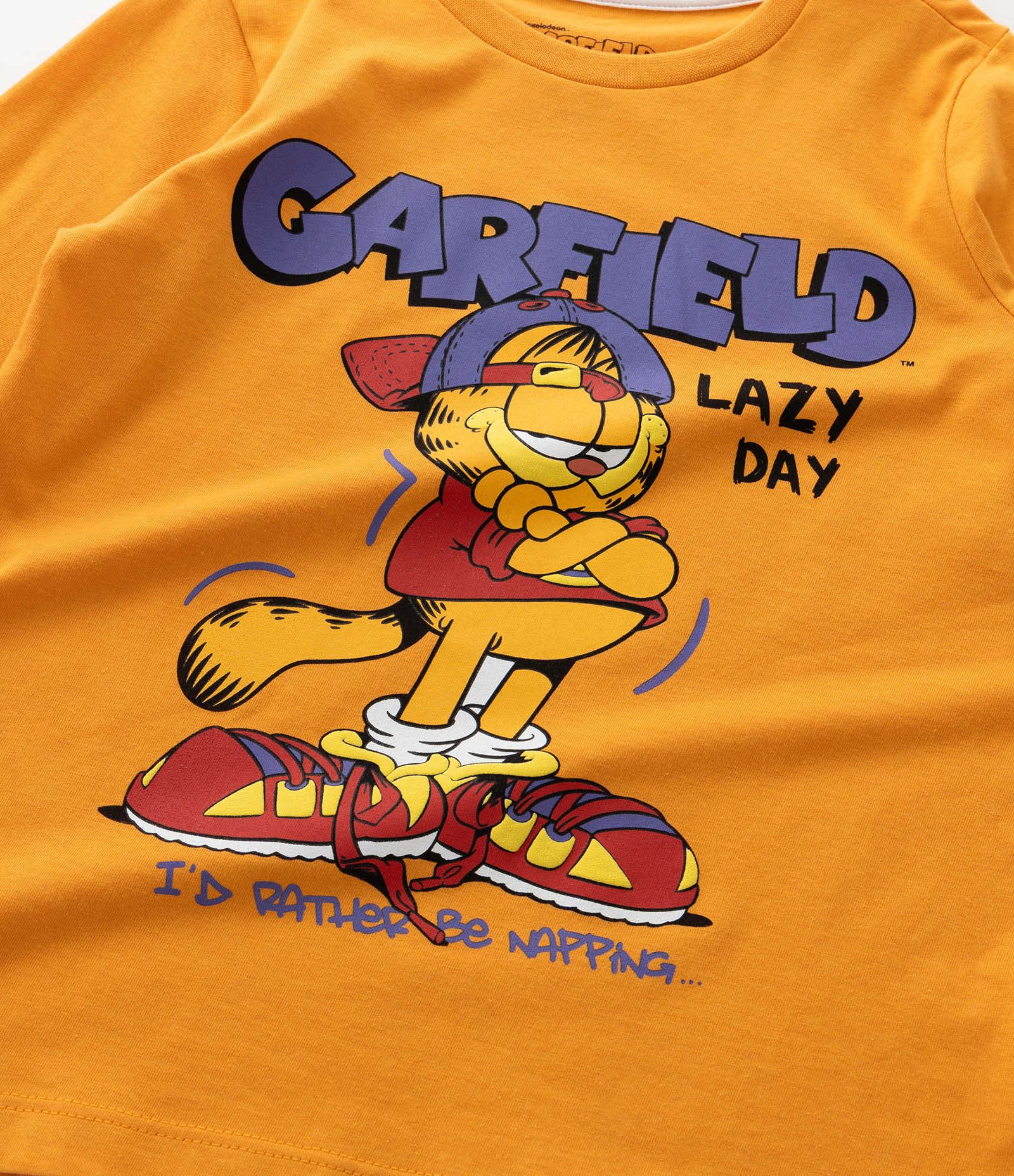 Pijama Infantil Manga Longa com Estampa Garfield – Tam 5 a 14 Laranja 12
