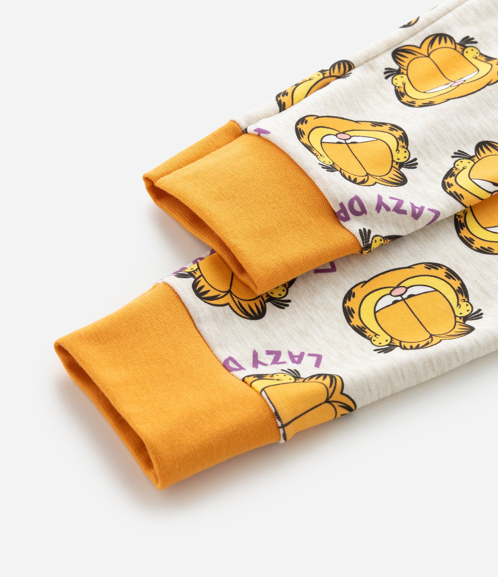 Pijama Infantil Manga Longa com Estampa Garfield – Tam 5 a 14 Laranja 7