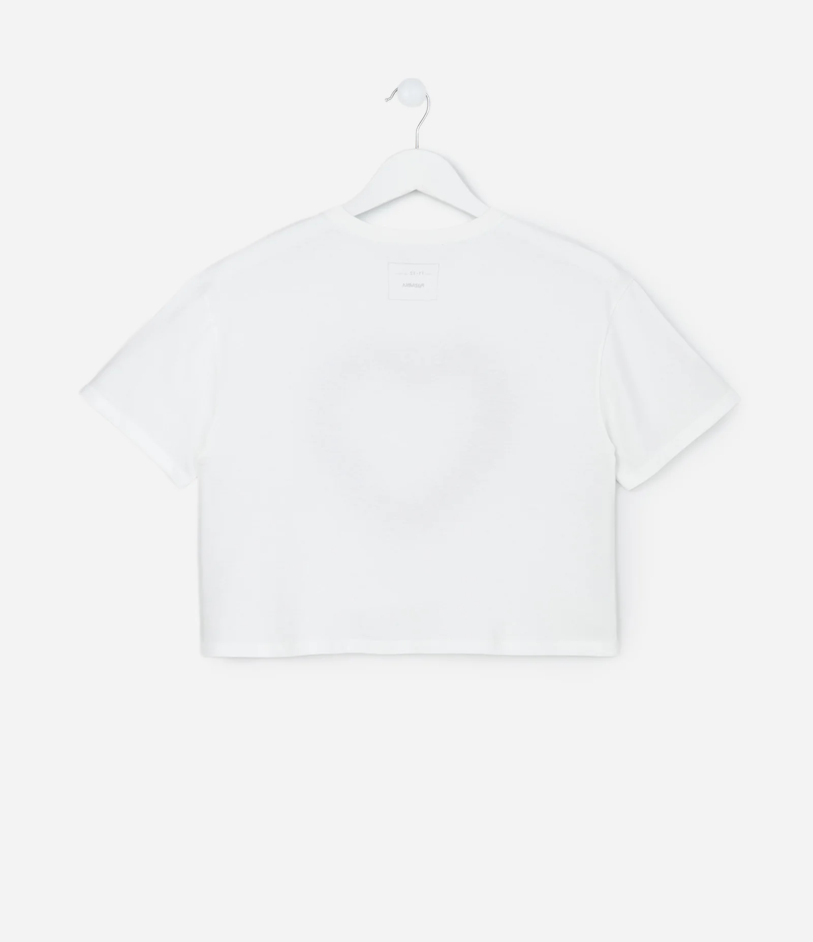 Camiseta Infantil Relaxed com Estampa de Coração – Tam 5 a 14 Anos Branco 2
