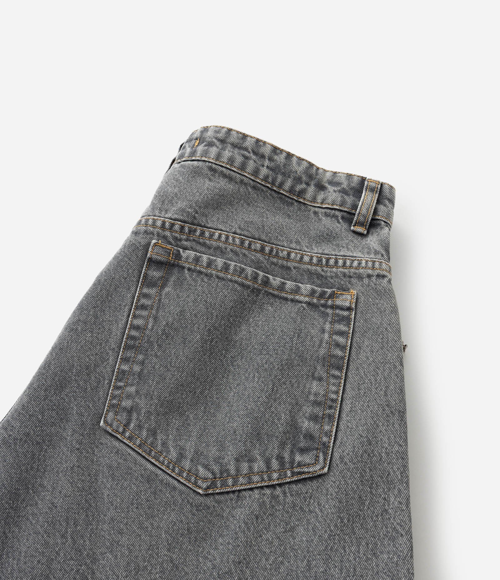 Calça Baggy Balloon em Jeans Denim Liso Cinza 8