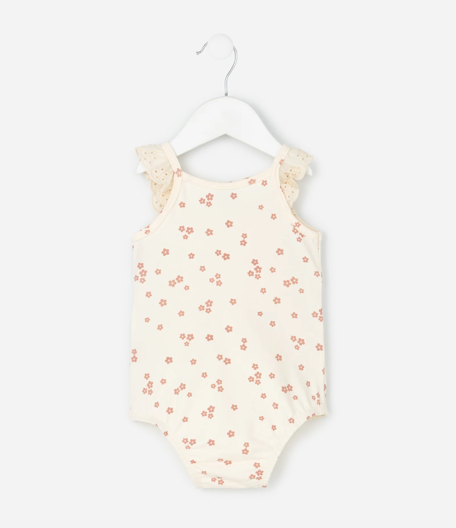 Body Infantil com Estampa Floral Liberty – Tam 0 a 18 Meses Off White 2