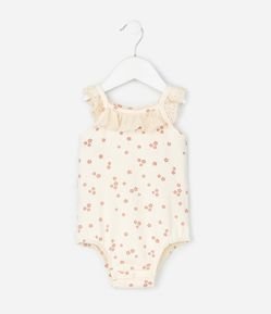 Body Infantil com Estampa Floral Liberty – Tam 0 a 18 Meses