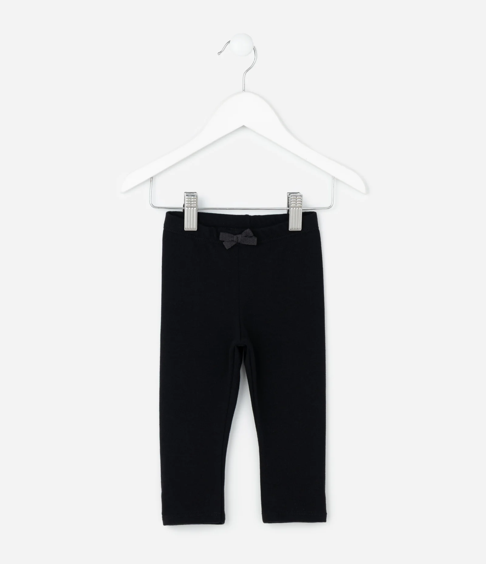 Calça Legging Infantil com Lacinho – Tam 0 a 18 Meses Preto 2