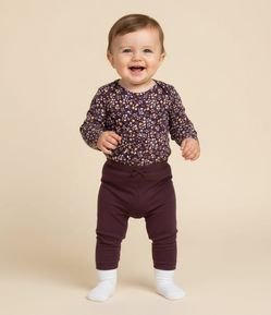 Calça Legging Infantil com Lacinho – Tam 0 a 18 Meses