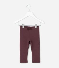 Calça Legging Infantil com Lacinho – Tam 0 a 18 Meses