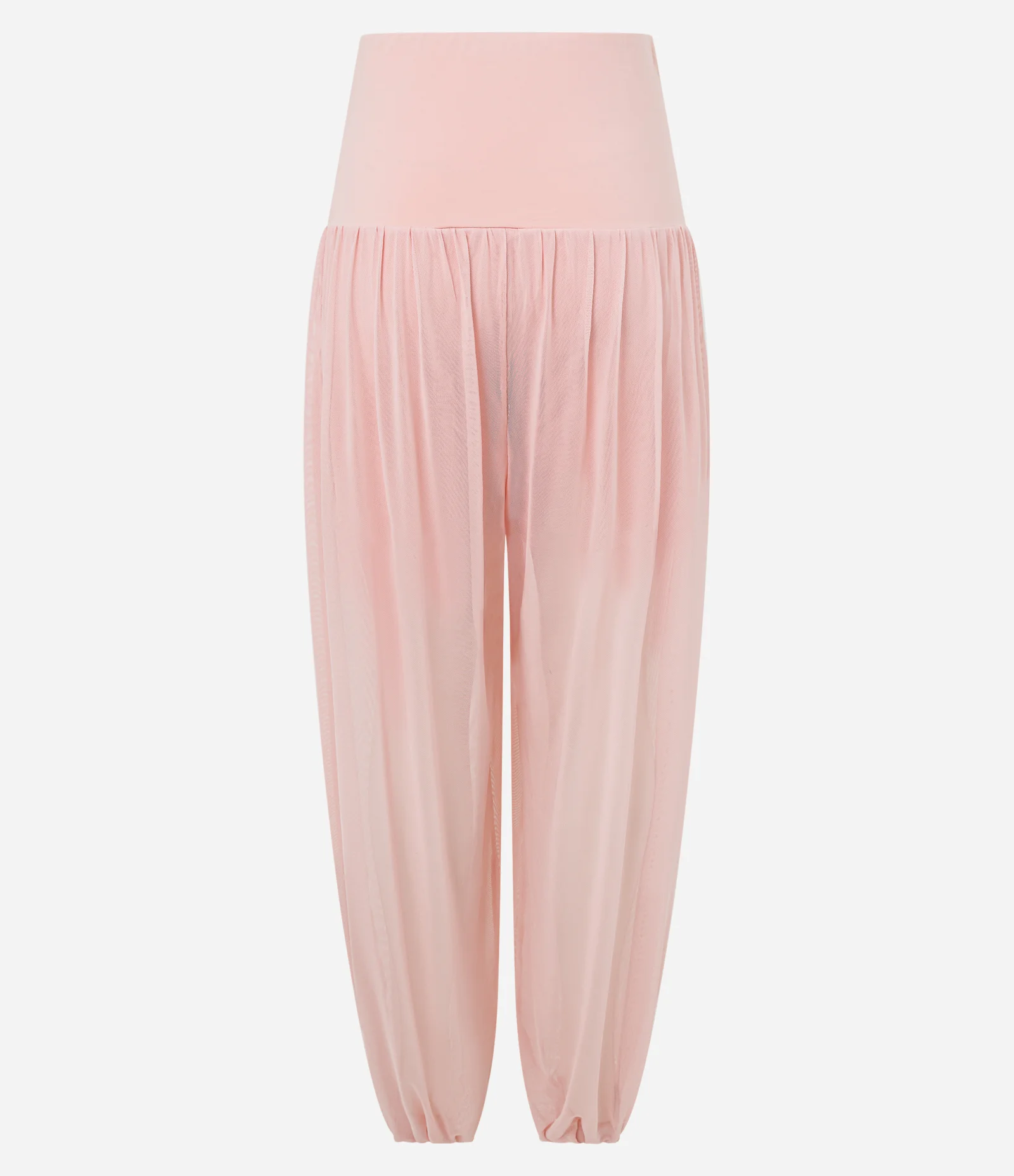 Calça Aladim com Transparência e Forro Curto Rosa 2