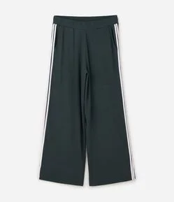 Calça Esportiva Wide Leg em Moletinho Curve & Plus Size